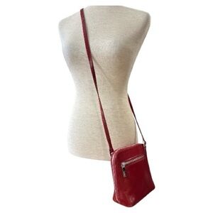 HOBO WOMEN’S RED LEATHER INTERNATIONAL CROSSBODY PURSE